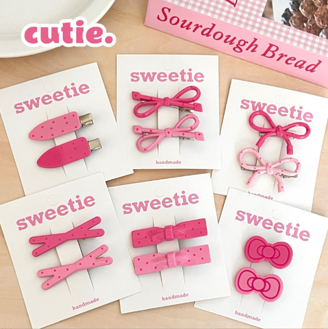 [ Set 12 Vĩ ] Kẹp Tóc Cute ( 1 Vĩ 2 Cái ] - 921355