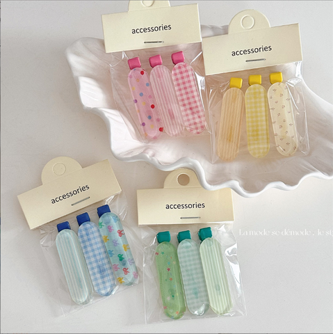 [ Set 12 Vỉ ] Kẹp Tóc ( 1 Vỉ 3 Cái ) - 921460