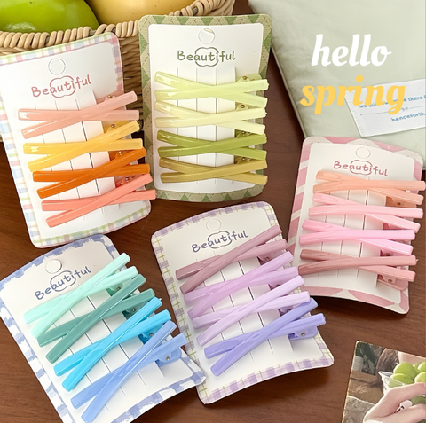 [ Set 10 Vỉ ] Kẹp Tóc Mái ( 1 Vỉ 4 Cái ) - 921775