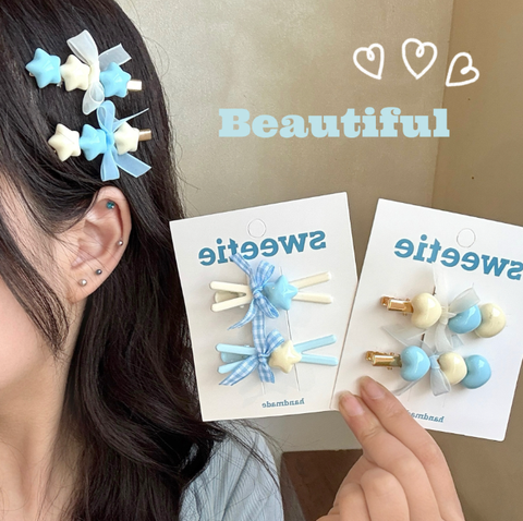 [ Set 12 Vỉ ] Kẹp Tóc [ 1 Vỉ 2 Cái ] - 922251