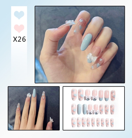 [ Set 5 Hộp ] Nail [ 24 PCS + Keo Thạch ] - 21906
