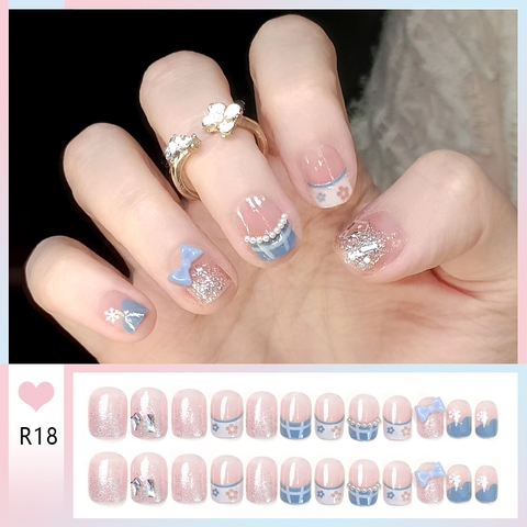 [ Set 5 Hộp ] Nail [ 24 PCS + Keo Thạch ] - 21941