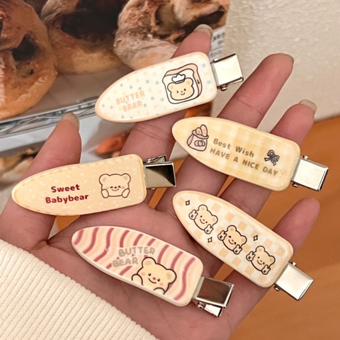 [ Set 10 Vỉ ] Kẹp Tóc Gấu Mật Ong ( 1 Vỉ 2 Cái ) - 158949
