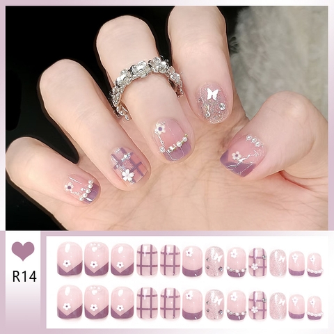 [ Set 5 Hộp ] Nail [ 24 PCS + Keo Thạch ] - 21938