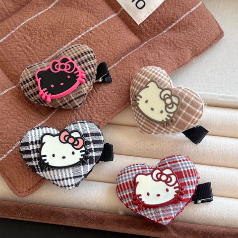 [ Set 20 Cái ] Kẹp Tóc Tim Hello Kitty - 158966