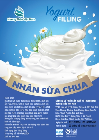 NHÂN SỮA CHUA - TRƯỚC NƯỚNG
