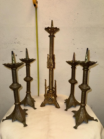 Bộ 5 chân nến công giáo