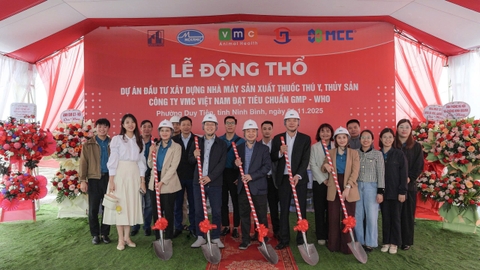 VMC Việt Nam tổ chức Lễ động thổ Dự án xây dựng nhà máy sản xuất thuốc Thú y - Thủy sản đạt tiêu chuẩn GMP-WHO