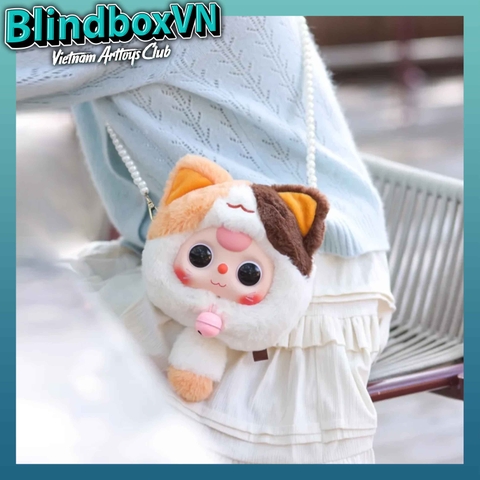 Baby Three Lucky Cat Zipper Bag Series Mèo thần tài