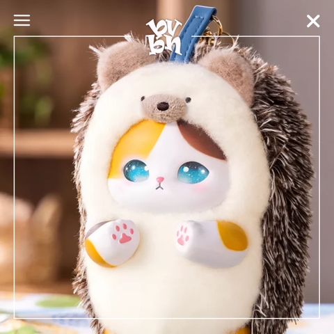 Mofusand Kiramekko Nordic Kitten Plush Keychain Blind Box