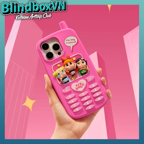 Ốp Điện Thoại CRYBABY × Powerpuff Girls Series-Phone Case 15PROMAX