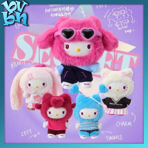 MINISO HELLO KITTY POP STAR Series Plush Blind Box