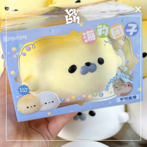 Hachimi Squishy Seal Mochi Plus Yellow