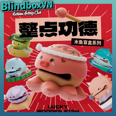 BLINDBOX Lucky Wooden Fish Figure ( Chính hãng )