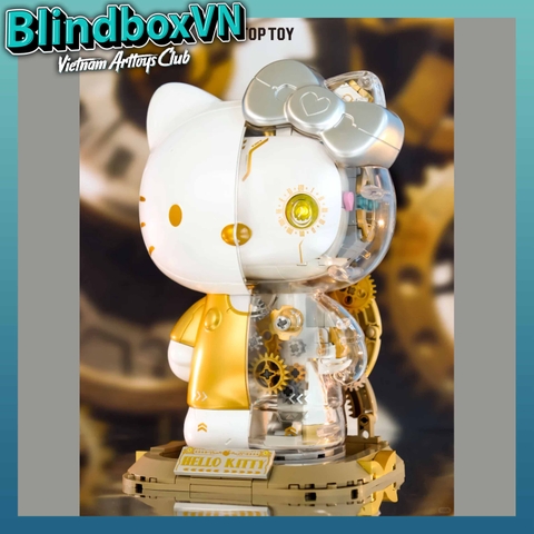 TOP TOY Hello Kitty White Golden Big Figure Building Bricks