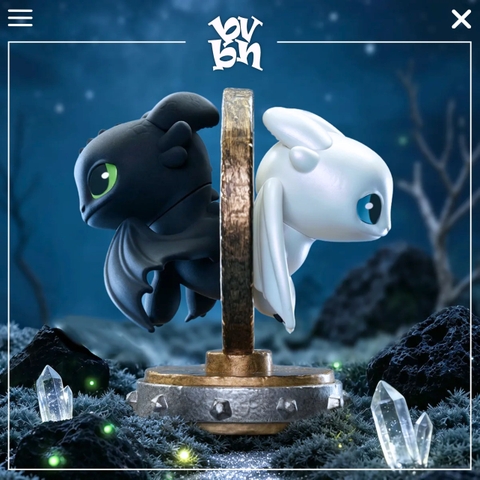 52Toys How to Train Your Dragon Light & Night Intertwined Blind Box