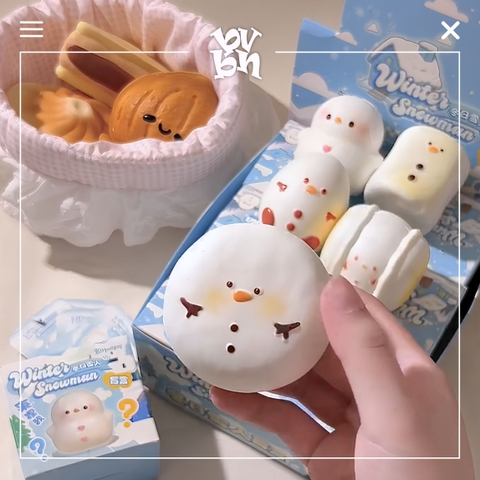 Hachimi Squishy Winter Snowman Blindbox Series