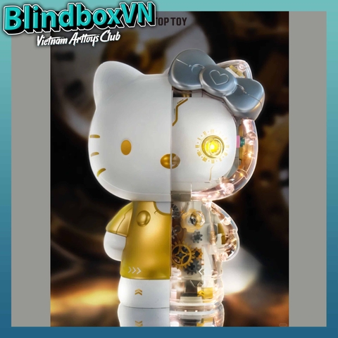 TOP TOY Hello Kitty White Golden Big Figure Building Bricks