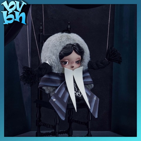 SKULLPANDA × Wednesday Plush (Nevermore Academy Uniform Version)