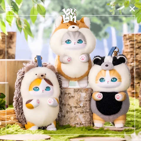 Mofusand Kiramekko Nordic Kitten Plush Keychain Blind Box