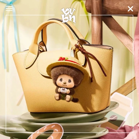 Blindbox Monchhichi Mon Mon Farm Classic Coffee Chính Hãng MINISO