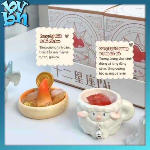 Pai Constellation Crystal Blindbox Series Đá Năng Lượng