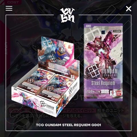 Thẻ bài TCG Gundam Steel Requiem GD01