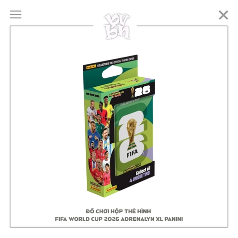 Đồ Chơi Hộp Thẻ Hình FIFA World Cup 2026 Adrenalyn XL PANINI