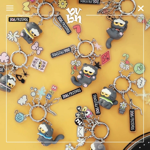 ZO&FRIENDS Mini Figurine Keychain Blindbox