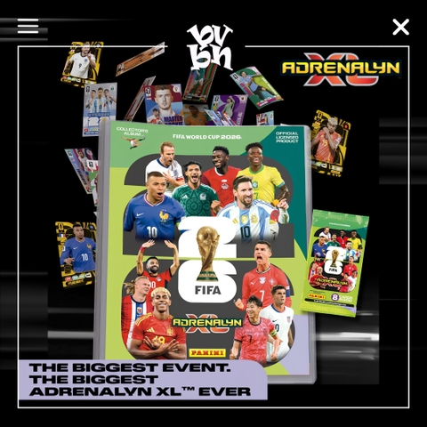 Đồ Chơi Hộp Giấy Thẻ Hình FIFA World Cup 2026 Adrenalyn XL PANINI