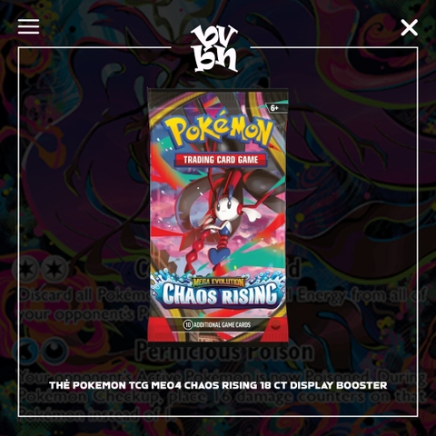 Thẻ Pokemon TCG ME04 Chaos Rising 18 CT Display Booster