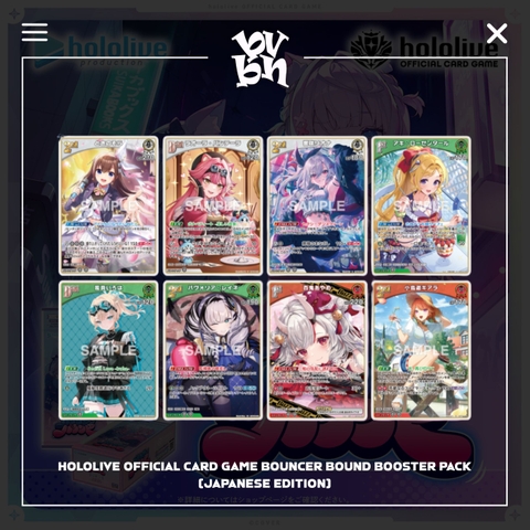 Hololive Official Card Game Bouncer Bound Booster Pack (Japanese Edition)