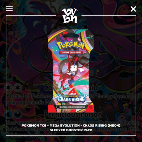 Thẻ Pokemon TCG ME04 Chaos Rising SLV Booster