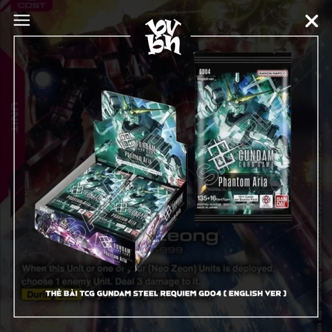Thẻ bài TCG Gundam Steel Requiem GD04 ( English Ver )