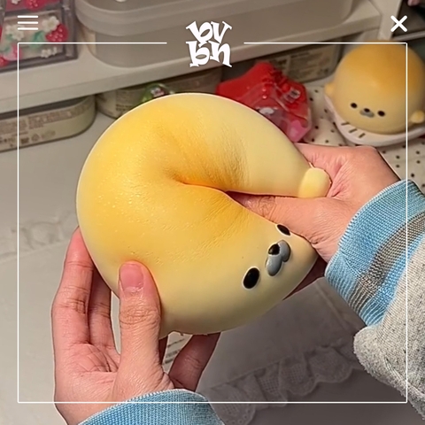 Hachimi Squishy Seal Mochi Plus Yellow