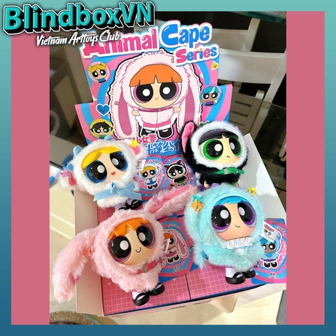TOPTOY The Powerpuff Girls Cloak Doll Series Plush Pendant Blind Box