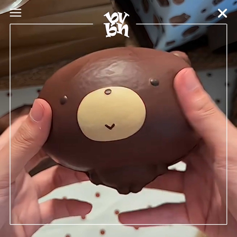 Hachimi Squishy Dazed Bear Buns