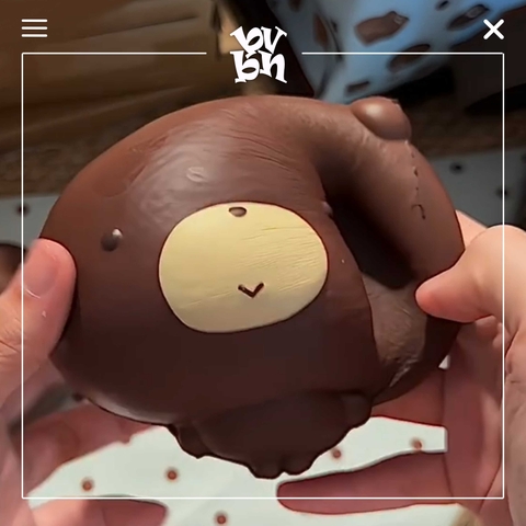 Hachimi Squishy Dazed Bear Buns