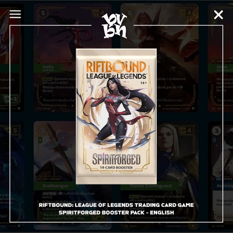 Riftbound: League of Legends Trading Card Game SpiritForged Booster Pack - English