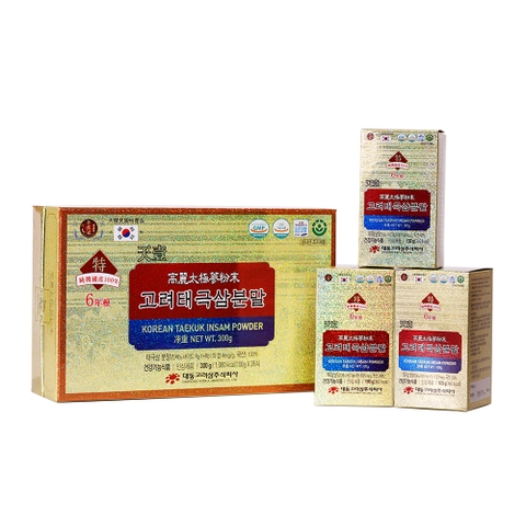 Korean Taekuk Insam Powder 100% (100g x 3)-4mg/g – Daedong