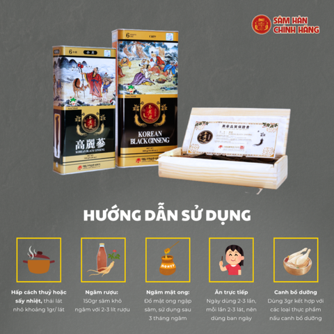 Hắc sâm Hàn quốc dạng củ Daedong