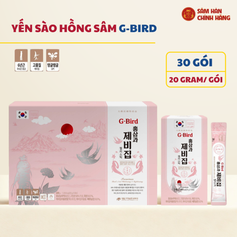 Hồng sâm yến sào G-BIRD (20g x 30 stick dạng thạch) – Daedong