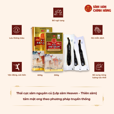 Korean Taekuk Honeyed Ginseng 600g (Thiên sâm) – Daedong