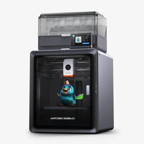 Máy In 3D Anycubic Kobra S1 Combo – In Đa Màu, Tốc Độ Cao