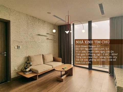 CHO THUÊ CHUNG CƯ ECO GREEN 3 PHÒNG NGỦ