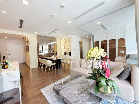 CHO THUÊ CĂN HỘ VINHOMES CENTRAL PARK – 3 PHÒNG NGỦ – 115M² – FULL NỘI THẤT