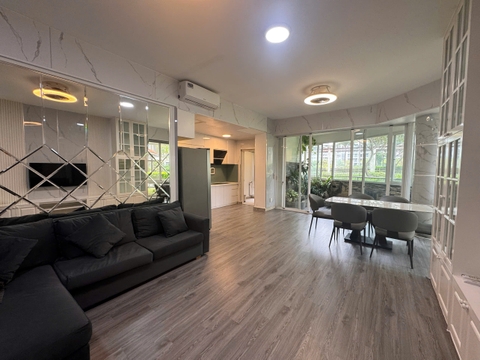 CHO THUÊ CĂN HỘ RIVERPARK RESIDENCE PHÚ MỸ HƯNG 3 PHÒNG NGỦ - ĐẦY ĐỦ NỘI THẤT - TẦNG SÂN VƯỜN