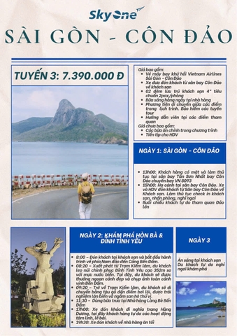 TOUR SÀI GÒN CÔN ĐẢO - TUYẾN 3