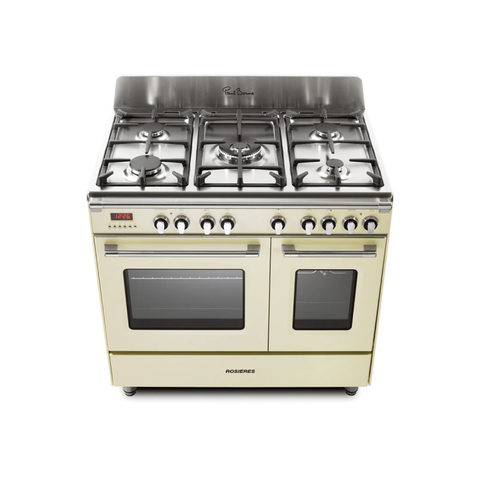 Bếp gas 5 vùng nấu kết hợp 2 lò nướng Rosières RGM95D2C - Nhập khẩu chính hãng
