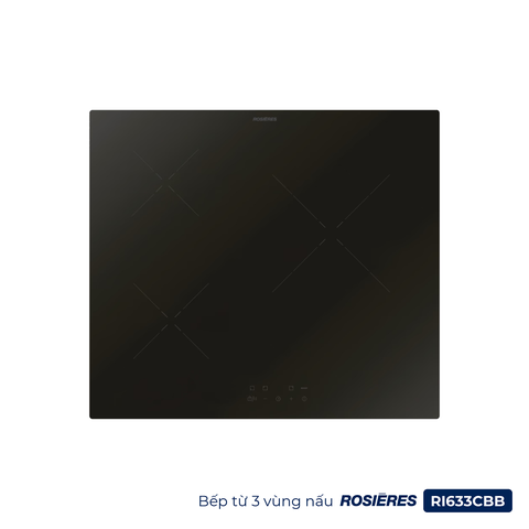 Bếp từ 3 vùng nấu Rosières RI633CBB